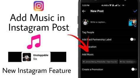 how to add music to a instagram post