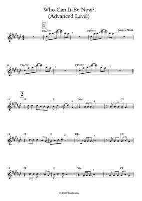 who can it be now sax sheet music